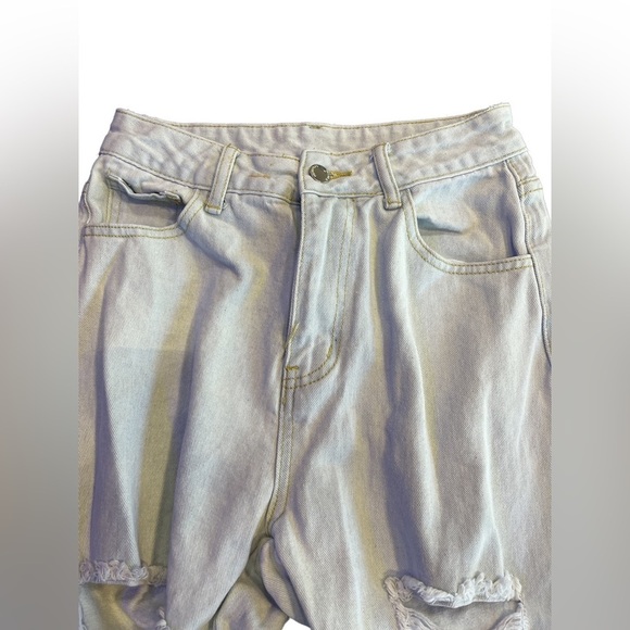 Shein XS Womens / Kids Blue jeans Distressed Holy - Picture 7 of 16